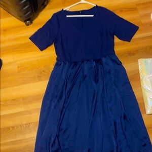 Elegant Navy Blue Dress